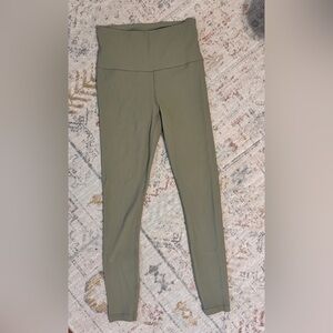 Athleta Sage Green Ribbed Leggings